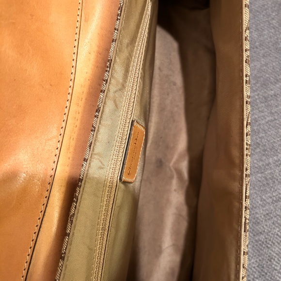 Christian Dior Brown Monogrammed Street Chic Bag Tan Leather pre-owned - Picture 11 of 13